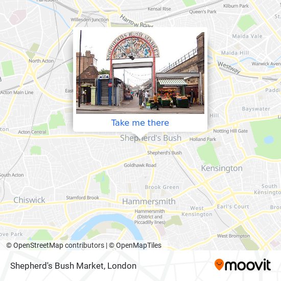 Shepherd's Bush Market map