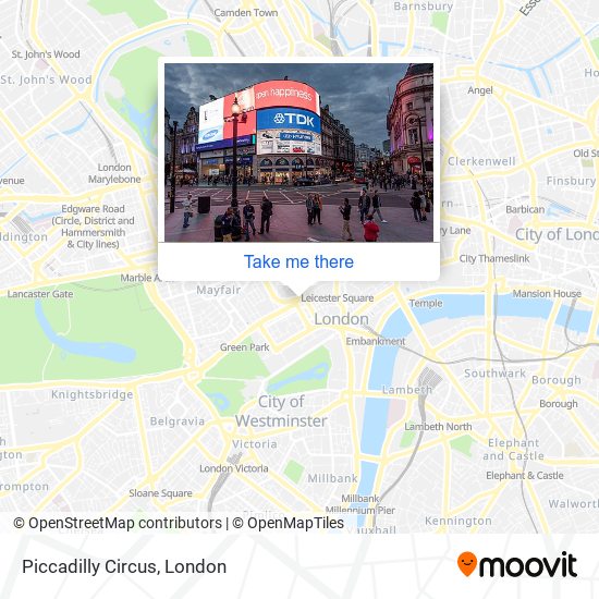 Piccadilly Circus map
