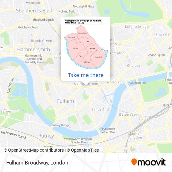 Fulham Broadway map