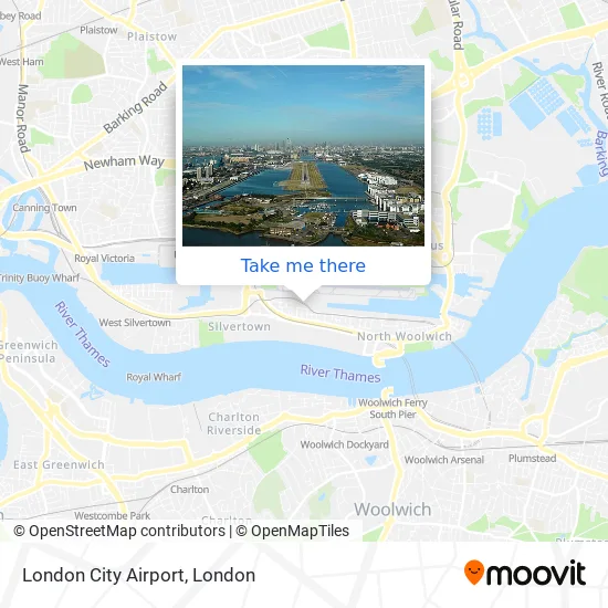 London City Airport map