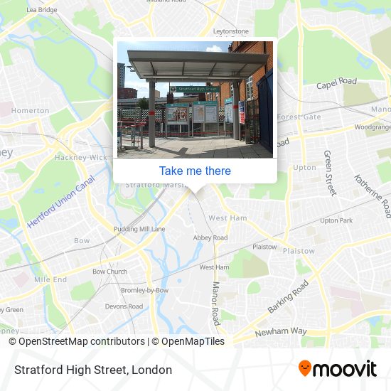 Stratford High Street map