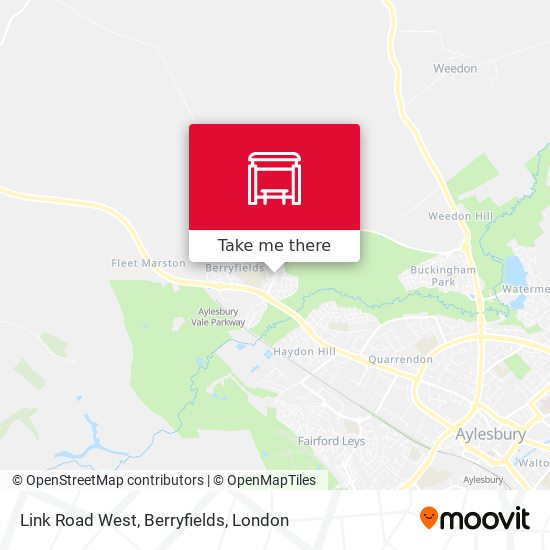 Link Road West, Berryfields map