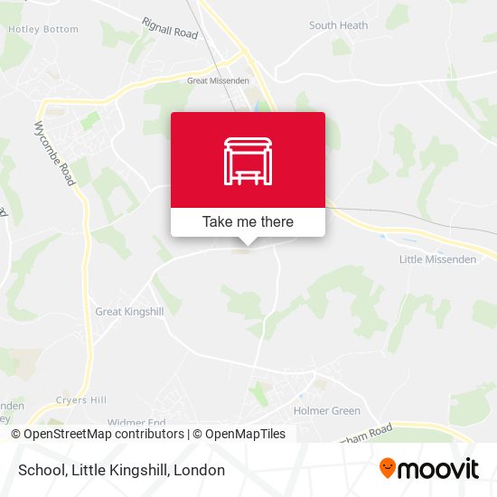 School, Little Kingshill map