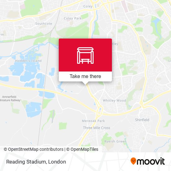 Reading Stadium map