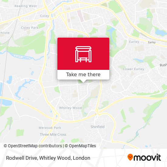 Rodwell Drive, Whitley Wood map