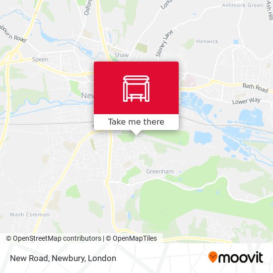 New Road, Newbury map