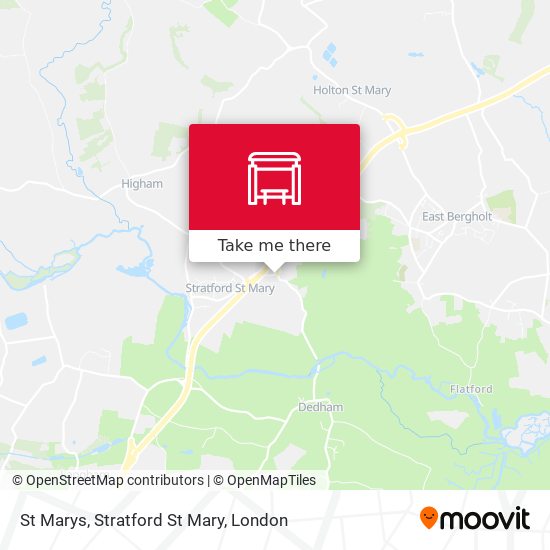St Marys, Stratford St Mary map