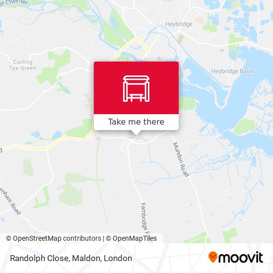 Randolph Close, Maldon map