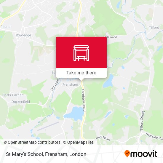 St Mary's School, Frensham map