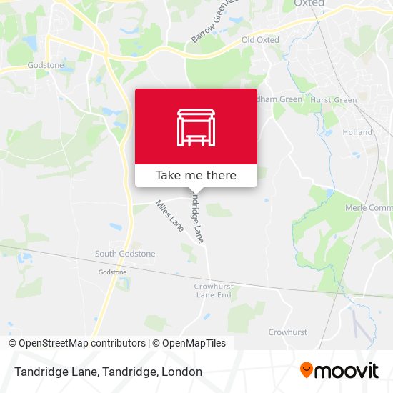 Tandridge Lane, Tandridge map