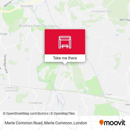 Merle Common Road, Merle Common map