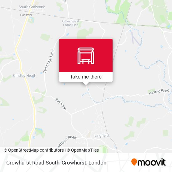 Crowhurst Road South, Crowhurst map