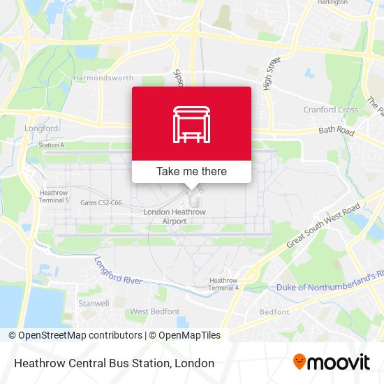 Heathrow Central Bus Station map