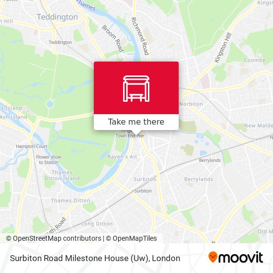 Surbiton Road Milestone House (Uw) map