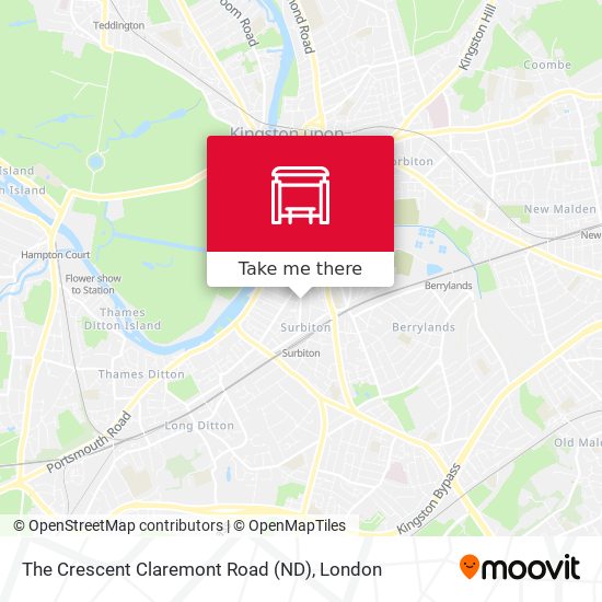 The Crescent  Claremont Road (ND) map