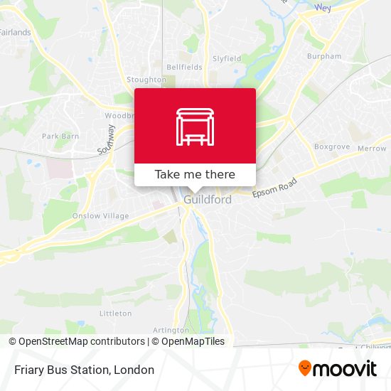 Friary Bus Station map