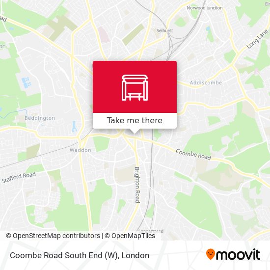 Coombe Road  South End (W) map