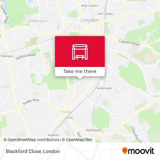 Blackford Close map