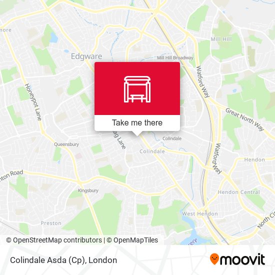 Colindale Asda  (Cp) map