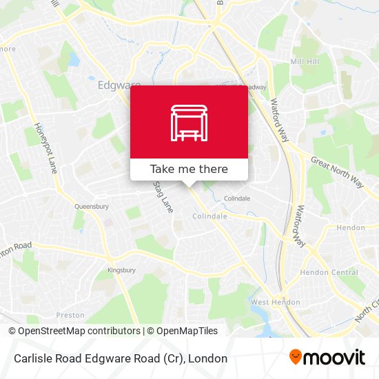Carlisle Road  Edgware Road (Cr) map