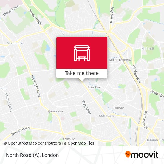 North Road  (A) map