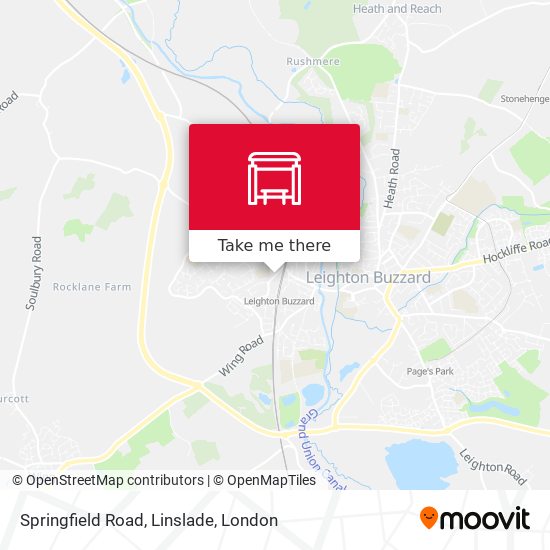 Springfield Road, Linslade map