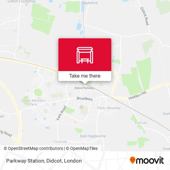 Parkway Station, Didcot map