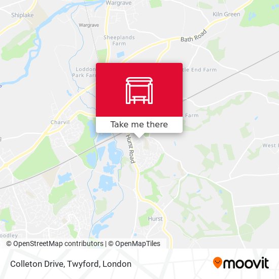 Colleton Drive, Twyford map