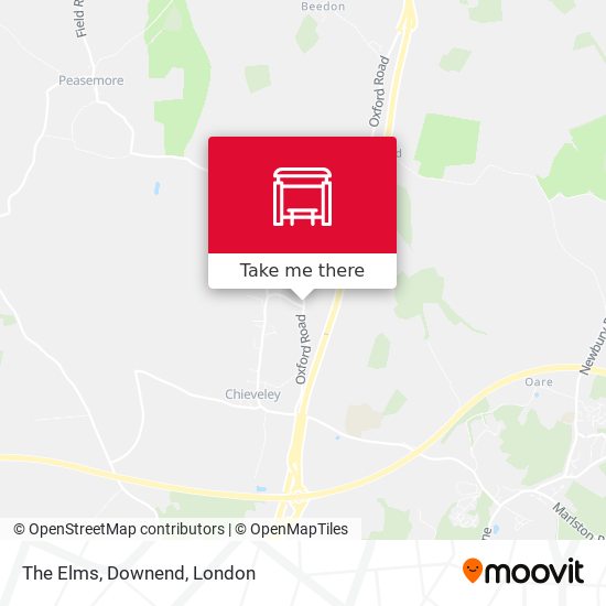 The Elms, Downend map
