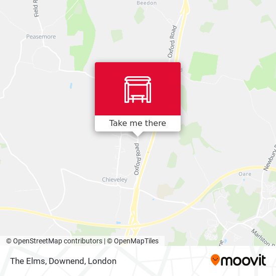 The Elms, Downend map