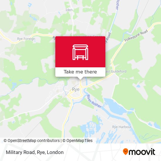 Military Road, Rye map
