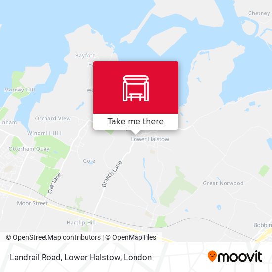 Landrail Road, Lower Halstow map