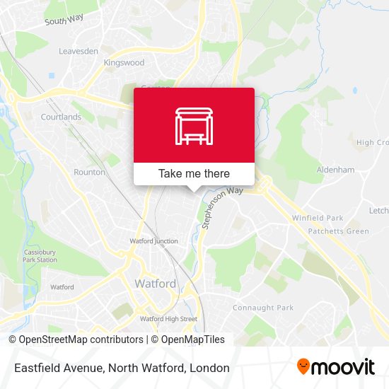 Eastfield Avenue, North Watford map