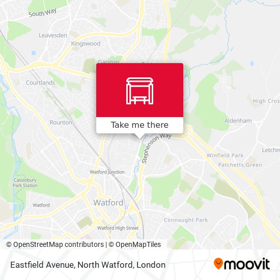 Eastfield Avenue, North Watford map