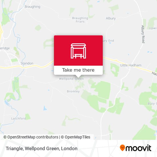 Triangle, Wellpond Green map