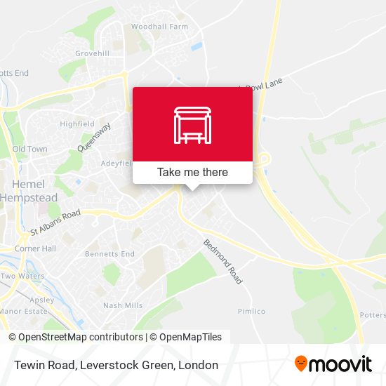 Tewin Road, Leverstock Green map