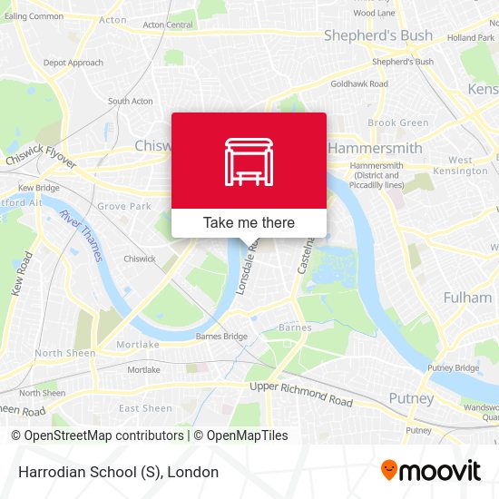 Harrodian School map