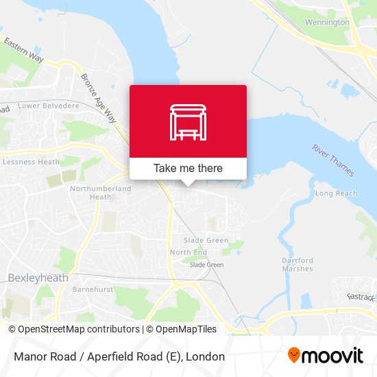Manor Road / Aperfield Road (E) map
