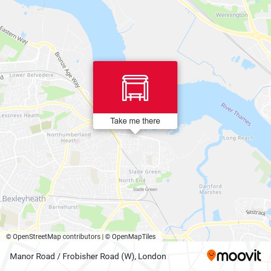 Manor Road / Frobisher Road (W) map