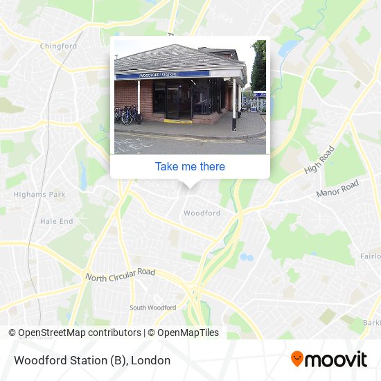 Woodford Station (B) map