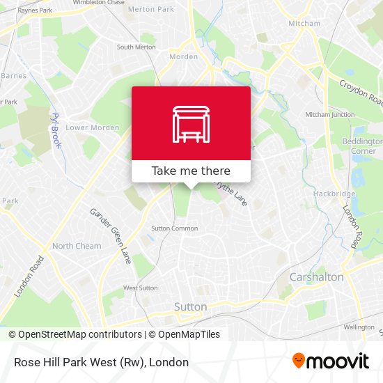 Rose Hill Park West (Rw) map