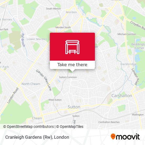 Cranleigh Gardens  (Rw) map