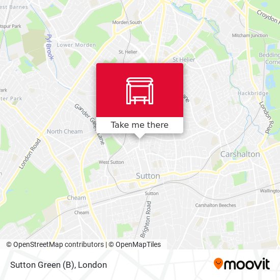 Sutton Green (B) map