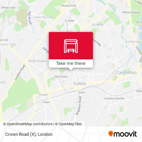 Crown Road  (X) map