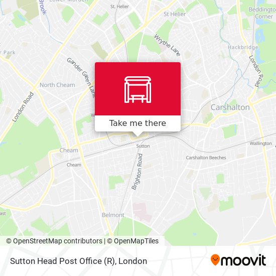 Sutton Head Post Office (R) map