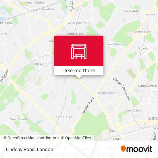 Lindsay Road map