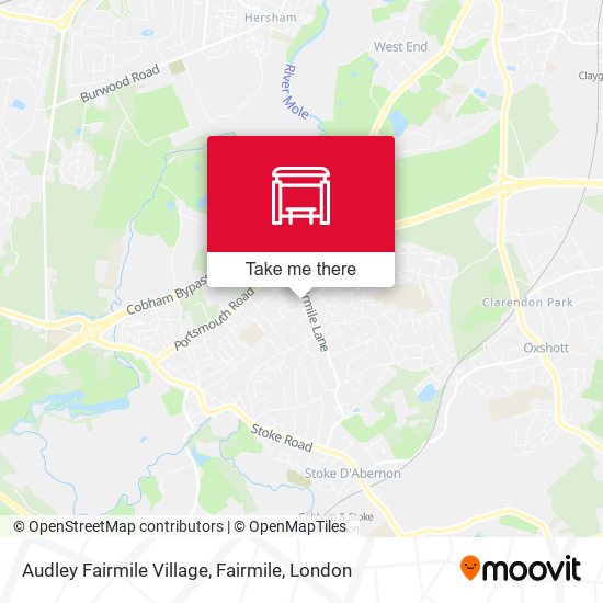 Audley Fairmile Village, Fairmile map