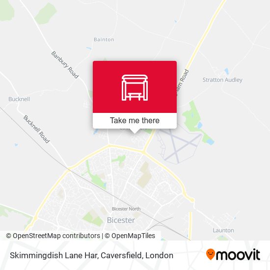 Skimmingdish Lane Har, Caversfield map