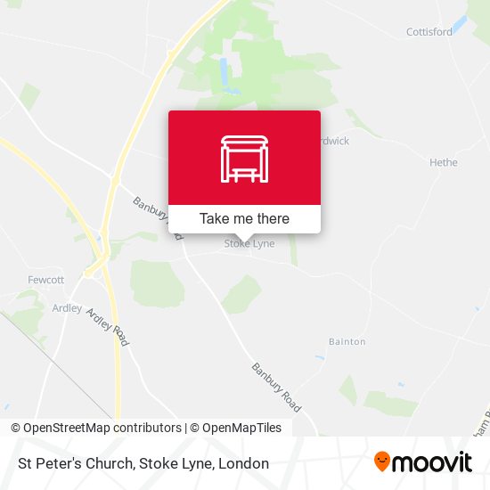 St Peter's Church, Stoke Lyne map