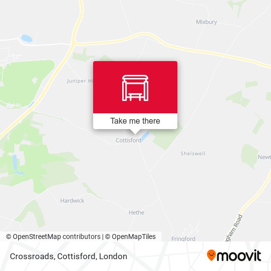 Crossroads, Cottisford map